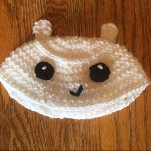 White Bear Crochet Bucket Hat for Babies